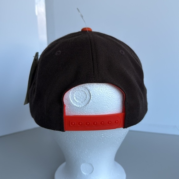 NWT Obey Brown and Orange Posse Snapback Hat Cap Wool Blend - Picture 6 of 9